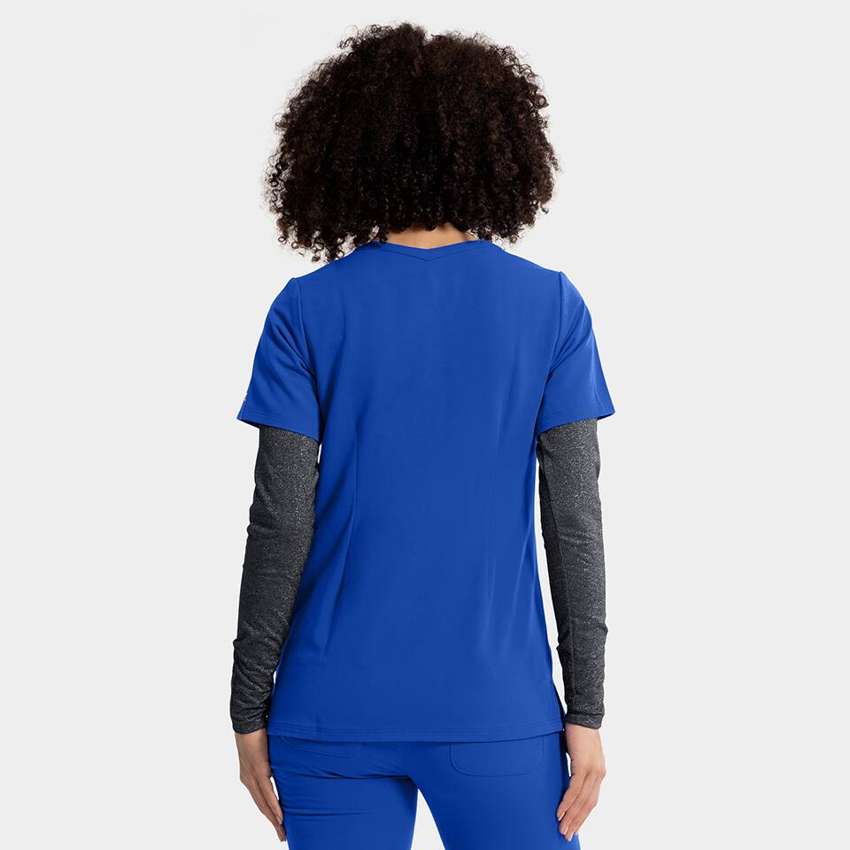 Women's Sporty V-Neck Top | 3852 - Image 2