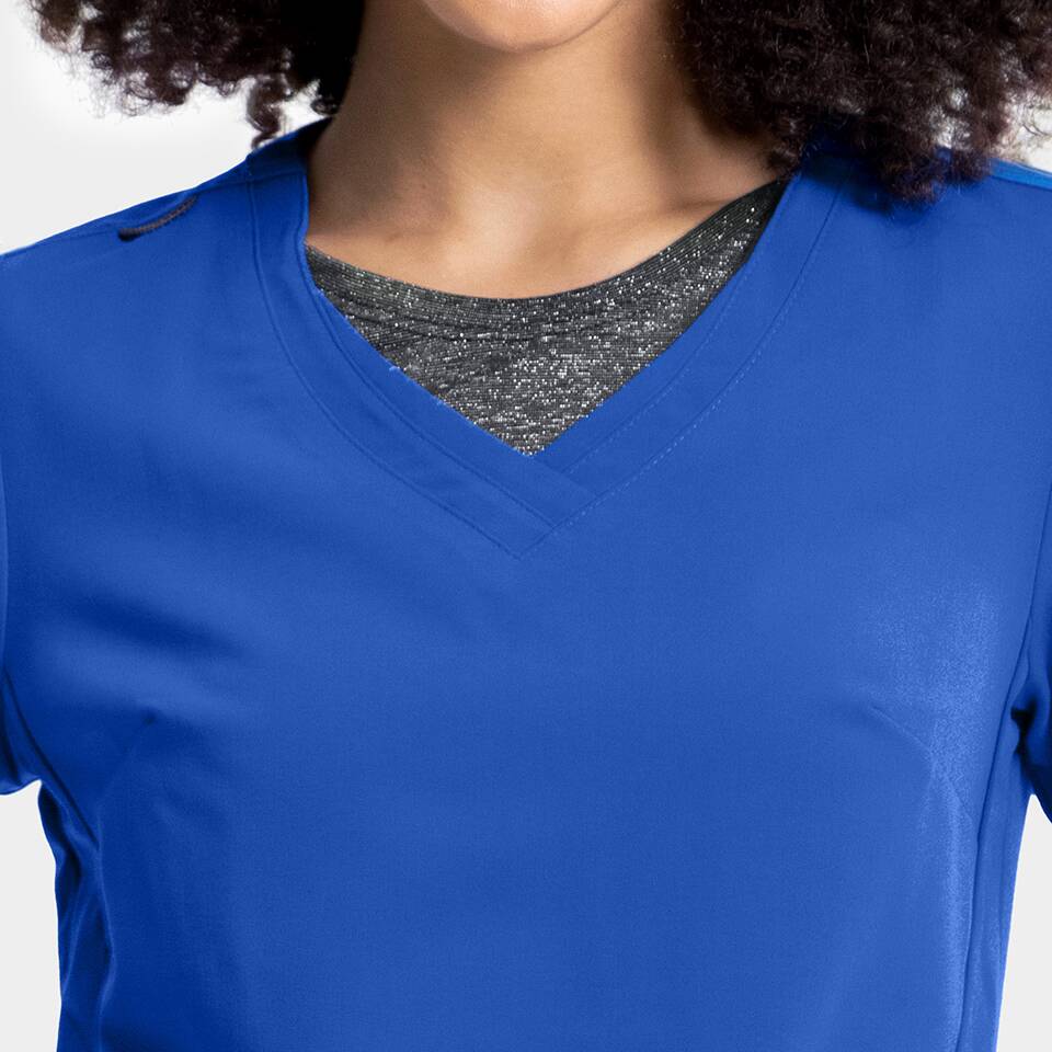 Women's Sporty V-Neck Top | 3852 - Image 3