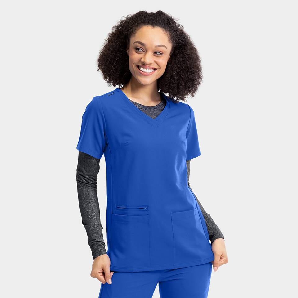 Women's Sporty V-Neck Top | 3852 3 Women's Sporty V-Neck Top | 3852