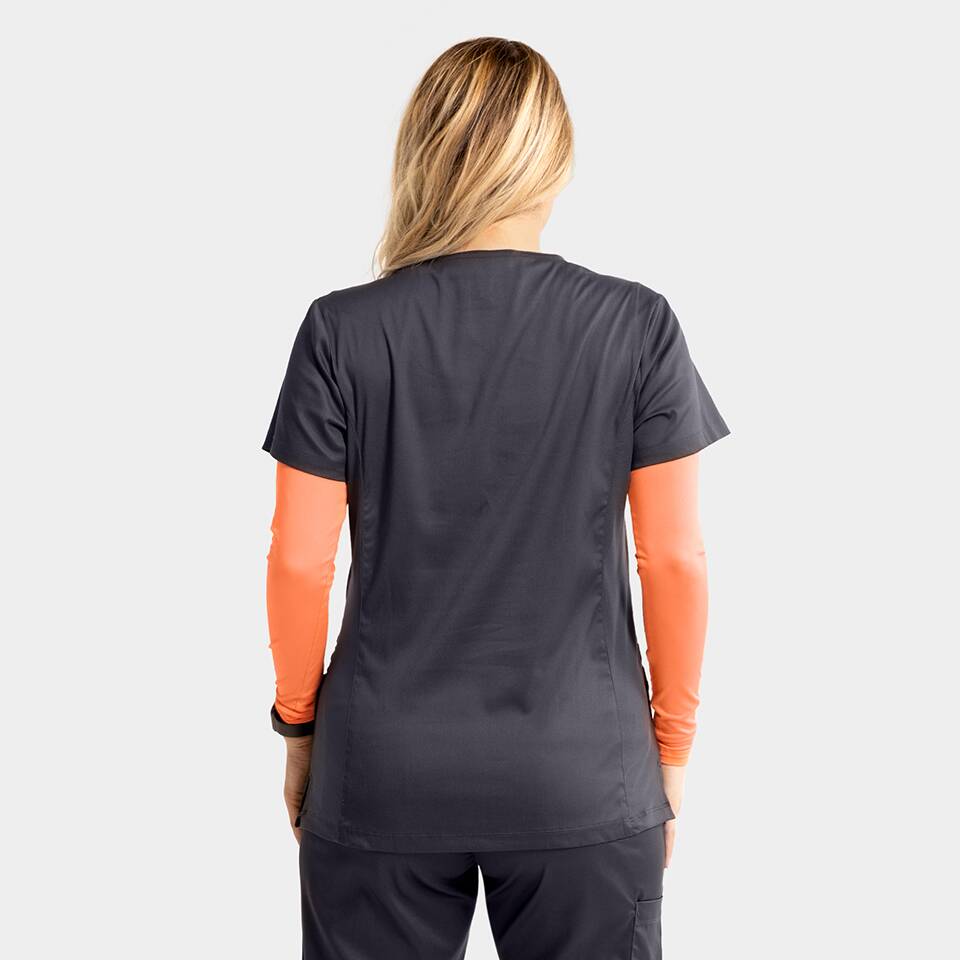 Women's Mock Wrap Knit Side Top | 2803 4 Women's Mock Wrap Knit Side Top | 2803 - Image 2