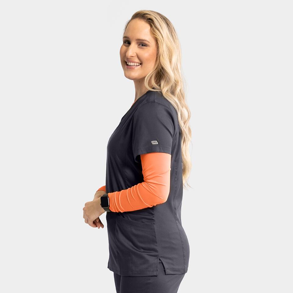 Women's Mock Wrap Knit Side Top | 2803 7 Women's Mock Wrap Knit Side Top | 2803 - Image 5